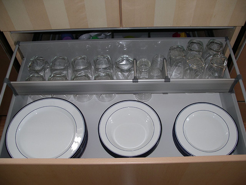 New Ways To Think About Deep Drawer Storage using partitions