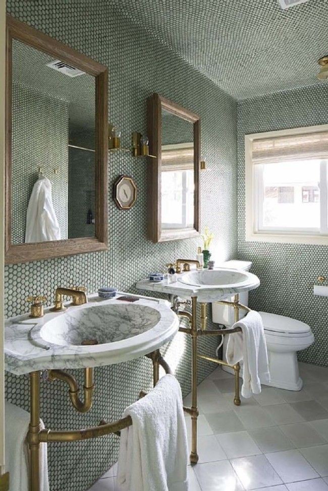 Consider using a custom grout color to add more ambiance to your bath.