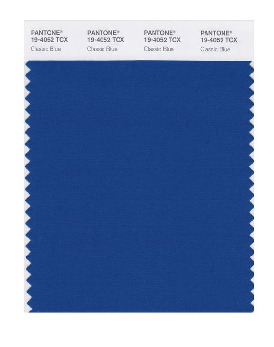 Pantone’s 2020 Color of the Year Classic Blue fabric swatch
